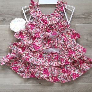 Ruffled floral dress